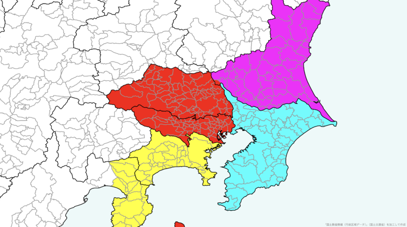 ファイル:京都首都世界の関東地方の府県.png