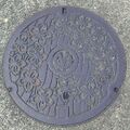 朝来市和田山町のマンホール.JPG
